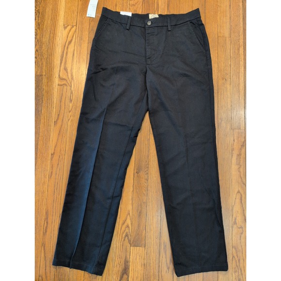 St. John's Bay Other - St Johns Bay Mens Black Classic Fit Easy Care Stretch Flat Front Pants 34x32 NWT
